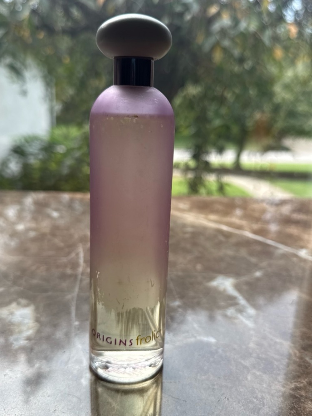 Origins Frolic Body Mist — Lavender to Cream Ombre Bottle